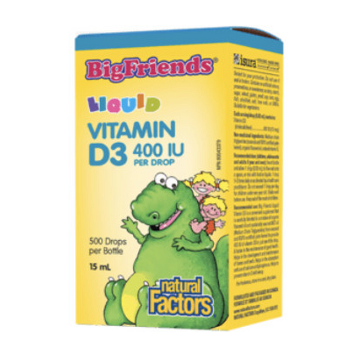 Natural Factors | Big Friends Vitamin D3 400IU Drops