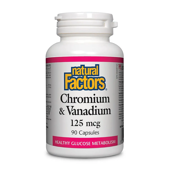 Natural Factors | Chromium & Vanadium 125mcg Capsules