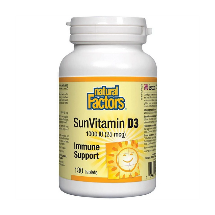 Natural Factors | SunVitamin D3 1000IU Tablets 180's