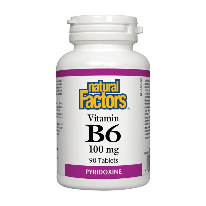 Natural Factors | Vitamin B6 (Pyridoxine) 100mg Tablets