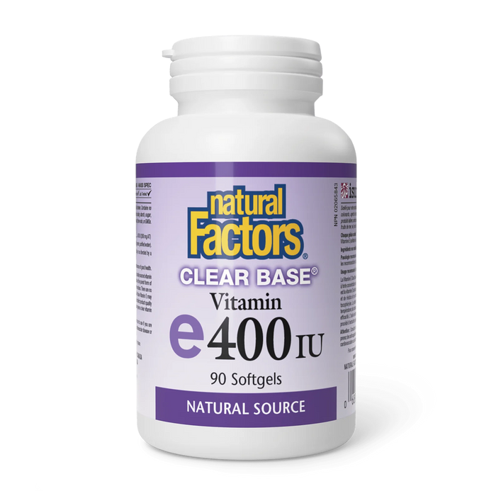 Natural Factors | Vitamin E 400IU Clear Base Softgels