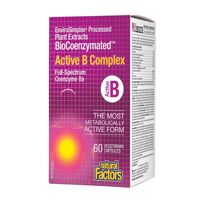 Natural Factors | BioCoenzymated Active B Complex Vegetarian Capsules 60's