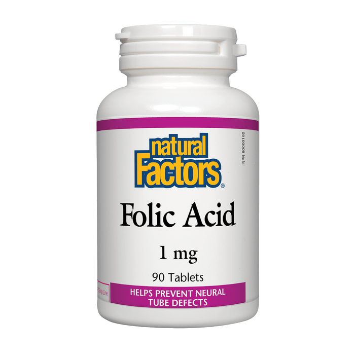Natural Factors | Folic Acid 1mg 90 Tablets
