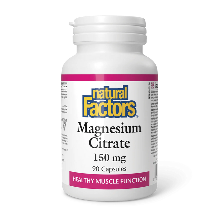 Natural Factors | Magnesium Citrate 150mg Capsules