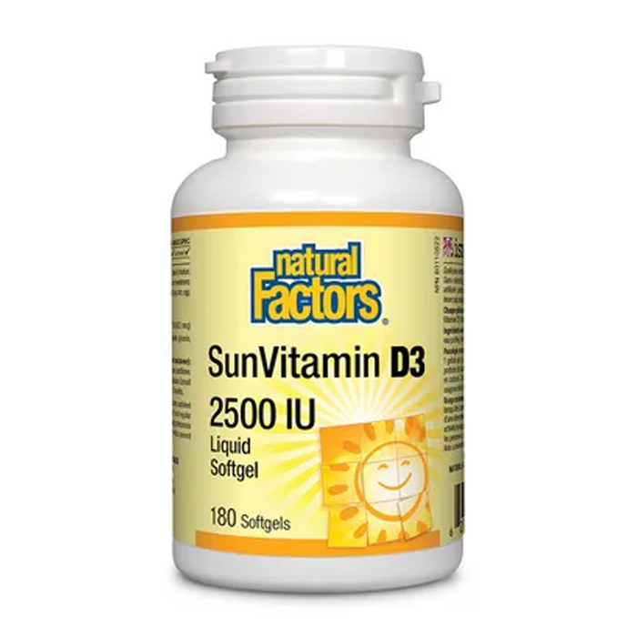 Natural Factors | SunVitamin D3 2500IU Softgels