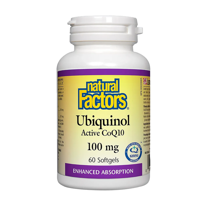 Natural Factors | Ubiquinol Active CoQ10 100mg Softgels