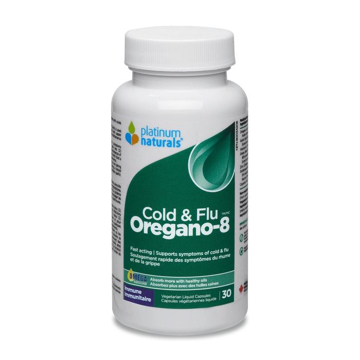 Platinum Naturals | Oregano-8 Cold & Flu 30 Vegetarian Capsules