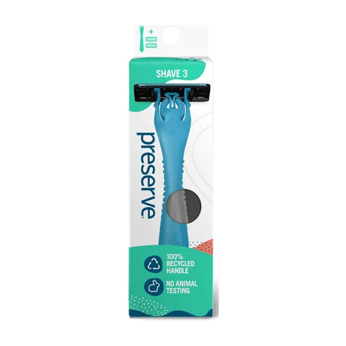 Preserve | Recycled Shave 3 Razor System+2 Cartridges