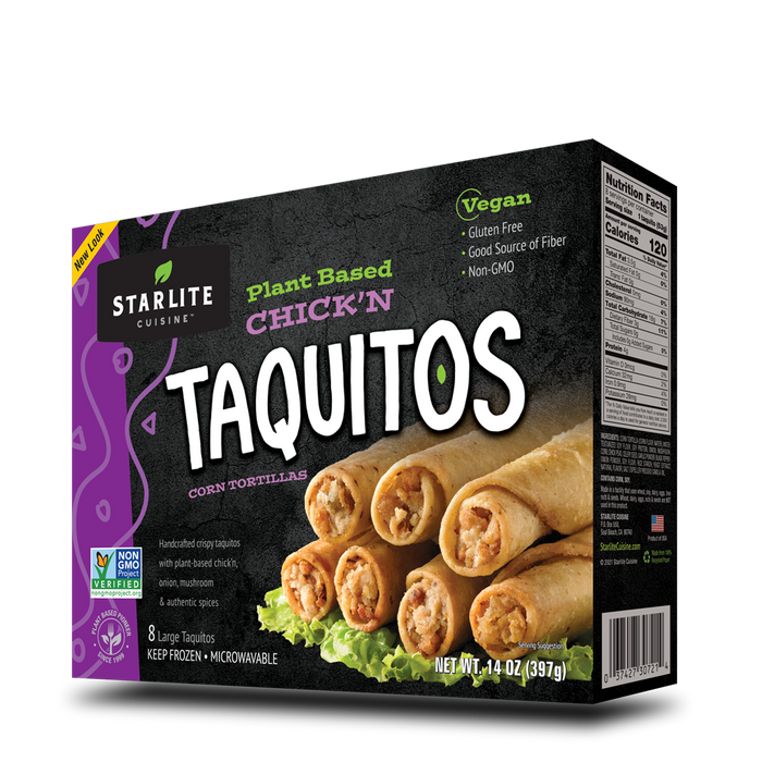 Starlite Cuisine | Chicken Style Taquitos 6pk 298g