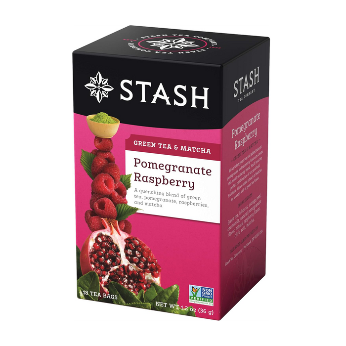 Stash | Pomegranate Raspberry Green Tea & Matcha 18 Bags