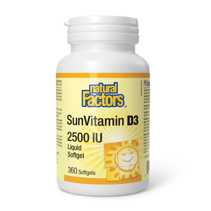 Natural Factors | SunVitamin D3 2500IU Softgels