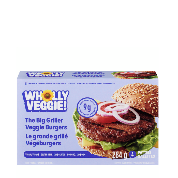 Wholly Veggie | The Big Griller Veggie Burgers 284g