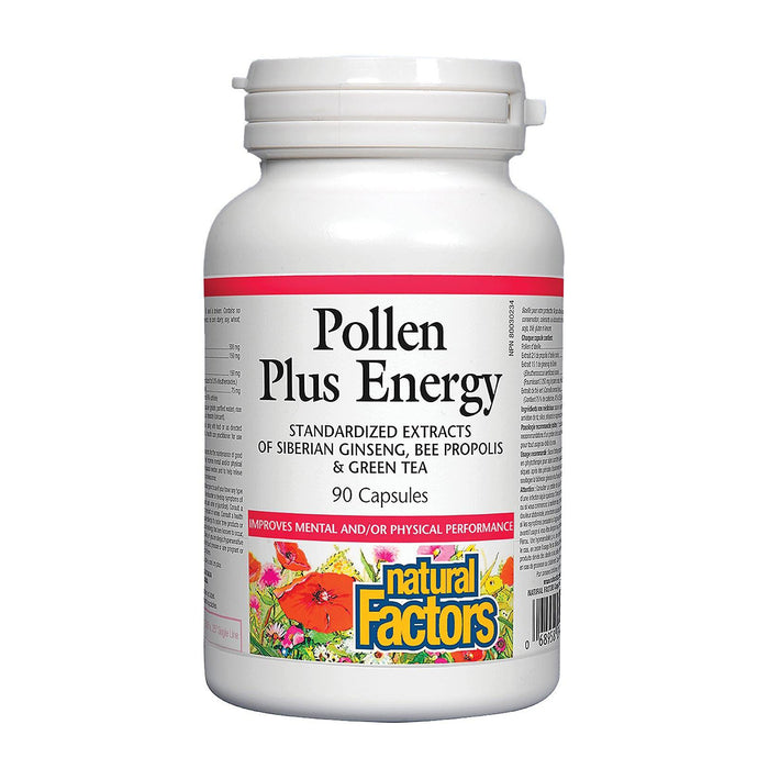 Natural Factors | Pollen Plus Energy Capsules