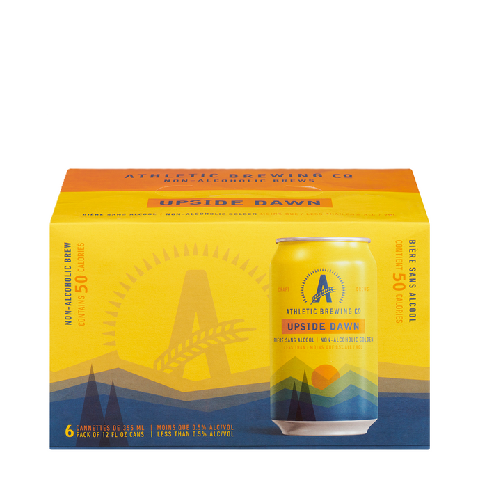 Athletic Brewing Co | Upside Dawn Blonde Non-Alcoholic Beer 6x355ml