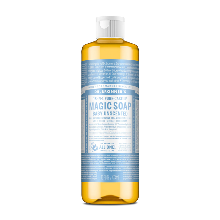 Dr. Bronner's | Baby Unscented Pure Castile Liquid Soap