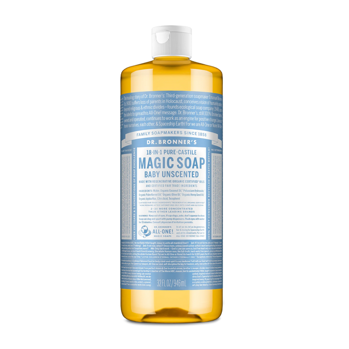Dr. Bronner's | Baby Unscented Pure Castile Liquid Soap