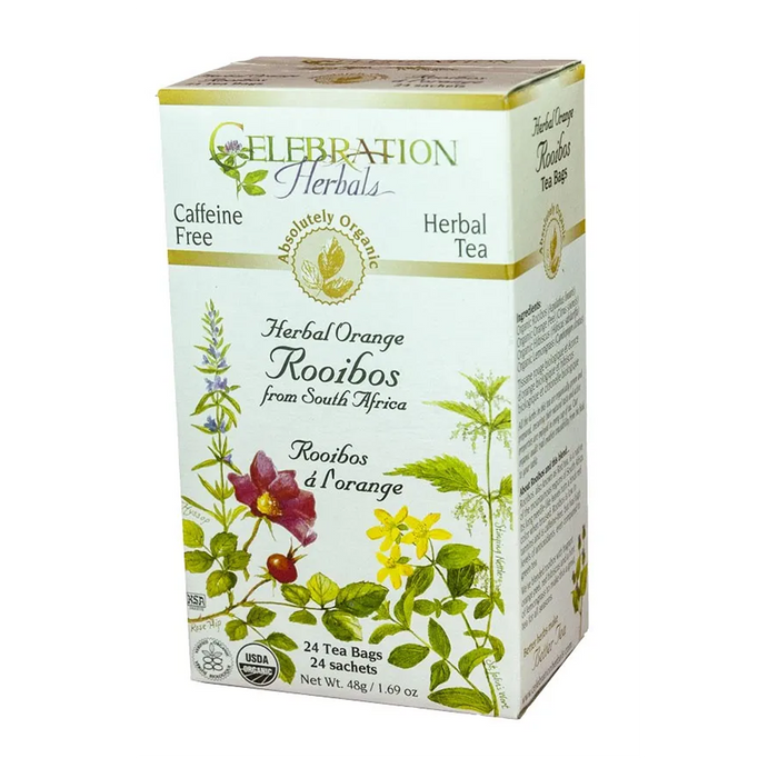 Celebration Herbals | Herbal Orange Rooibos Tea 24-Bags