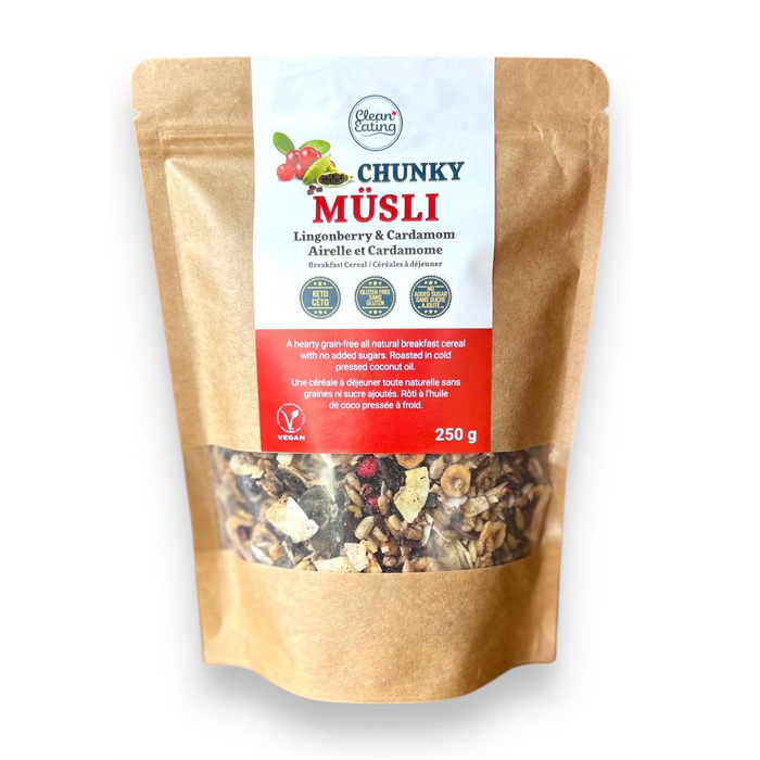Clean Eating | Lingonberry & Cardamom Chunky Musli 250g