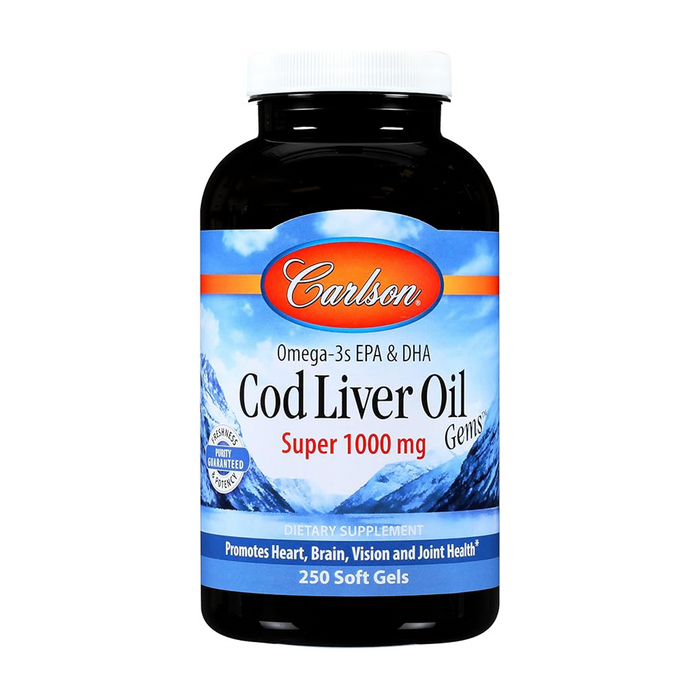 Carlson | Norwegian Cod Liver Oil 1000mg Softgels
