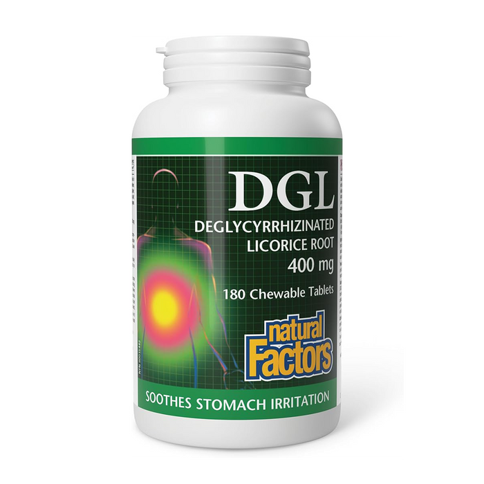 Natural Factors | DGL Deglycrrhizinated Licorice Root Chewable Tablets