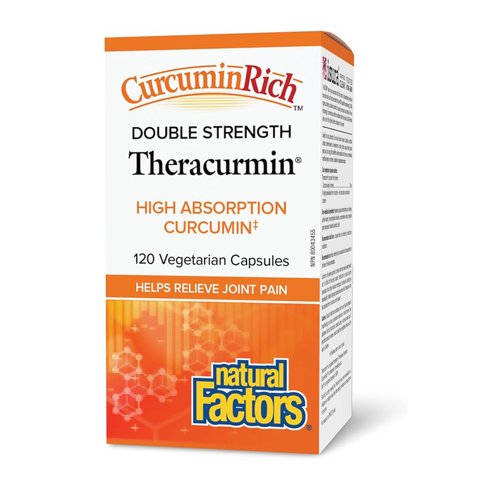 Natural Factors | CurcuminRich Double Strength 60mg Theracurmin Vegetarian Capsules
