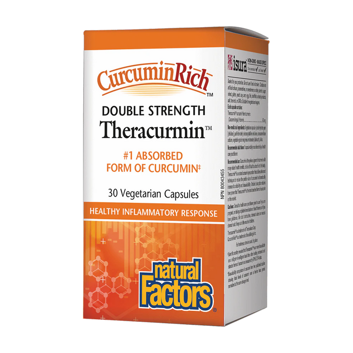 Natural Factors | CurcuminRich Double Strength 60mg Theracurmin Vegetarian Capsules