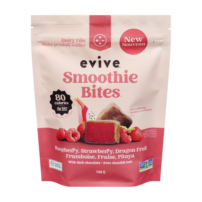 Evive | Raspberry/Strawberry/Dragonfruit/Dark Chocolate Smoothie Bites 144g