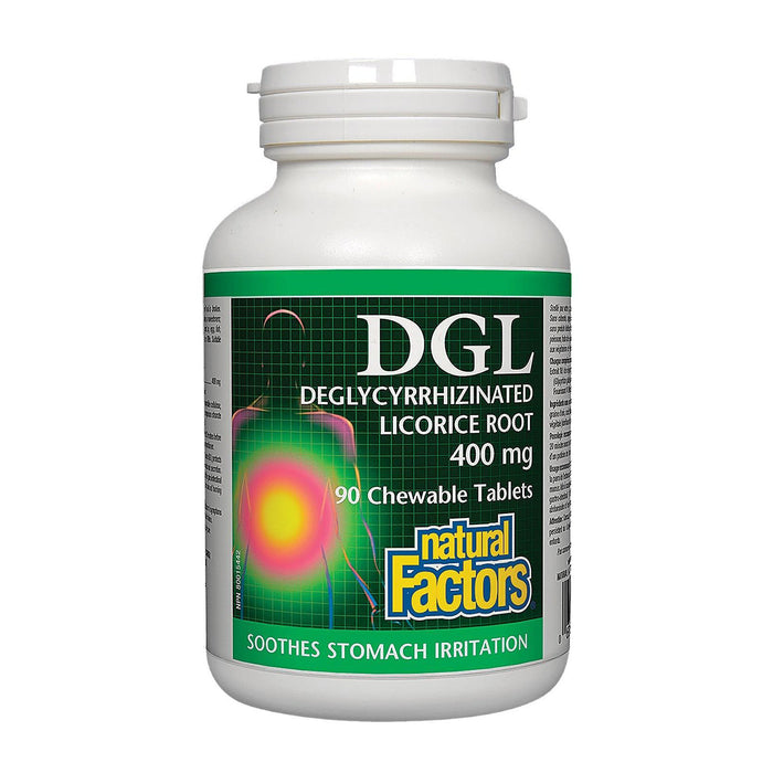 Natural Factors | DGL Deglycrrhizinated Licorice Root Chewable Tablets