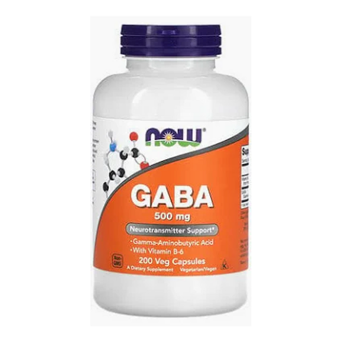 NOW | GABA 500mg Vegetarian Capsules