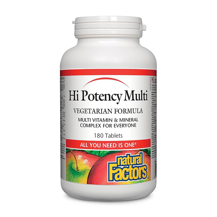 Natural Factors | Hi Potency Multi Vitamin Vegetarian Formula Tablets
