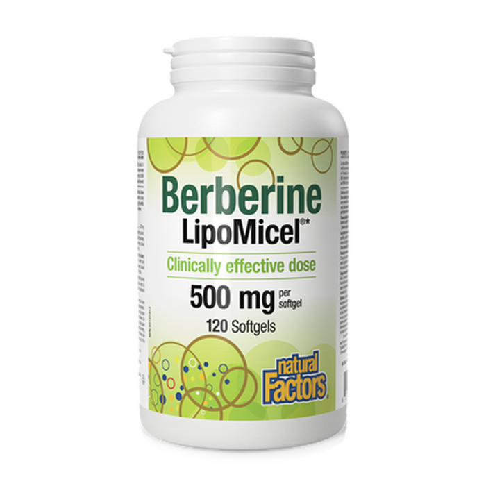 Natural Factors | LipoMicel Berberine 500mg Softgels