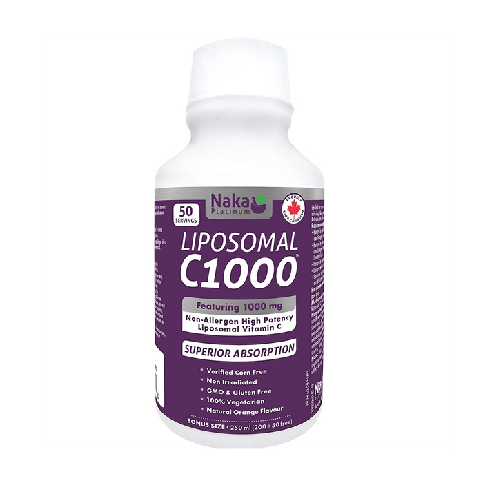 Naka Platinum | Liposomal C1000 Orange Flavour Liquid