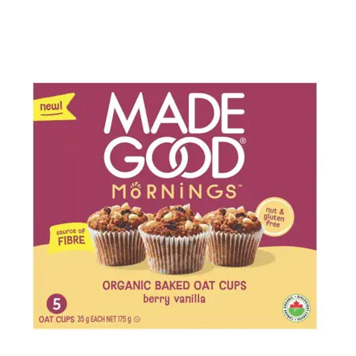 Made Good | Mornings Berry Vanilla Baked Oat Cups 5x35g