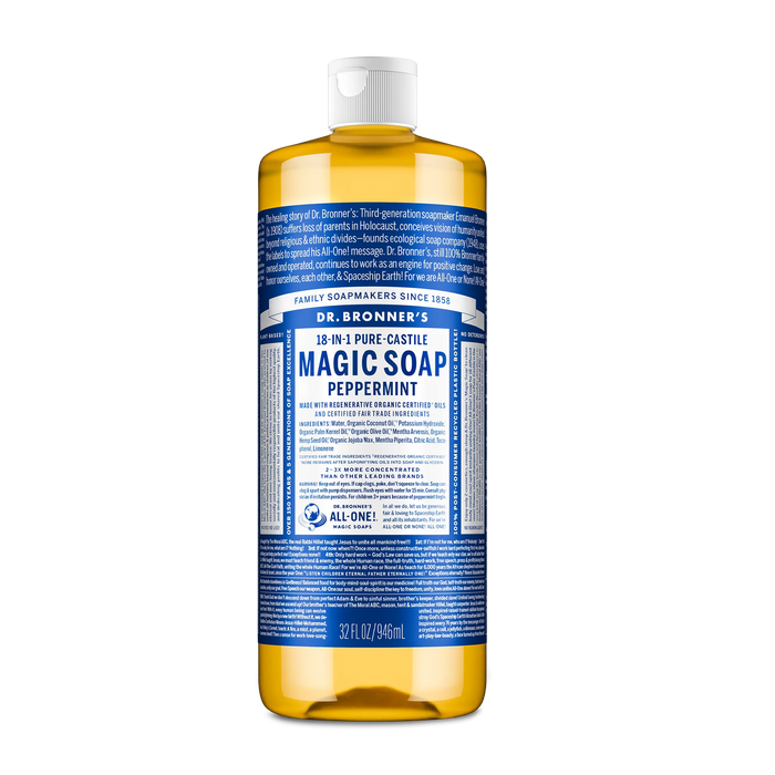 Dr. Bronner's | Peppermint Pure Castile Liquid Soap