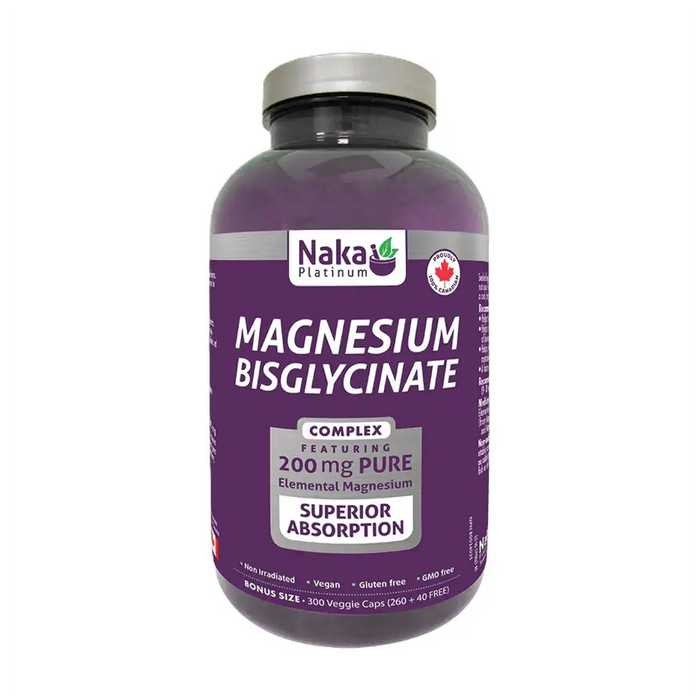 Naka Platinum | Magnesium Bisglycinate Complex With 200mg Elemental Magnesium Vegetarian Capsules