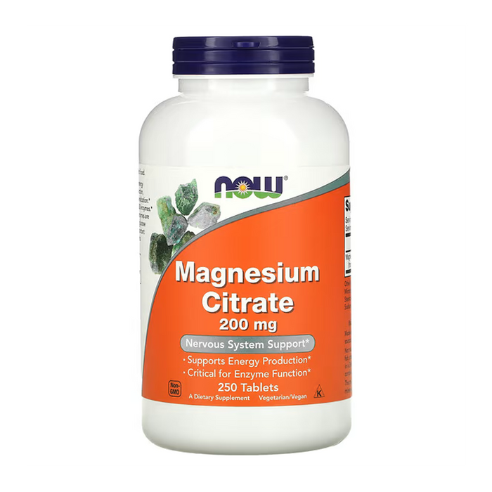 NOW | Magnesium Citrate 200mg Tablets