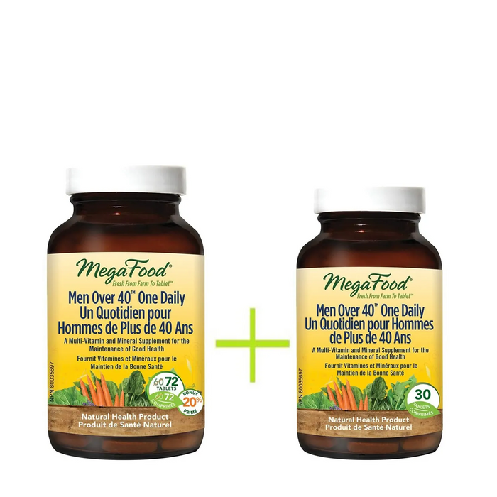 MegaFood | Men Over 40 One Daily Multivitamin Tablets 72's