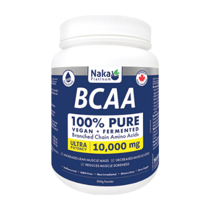 Naka Platinum | 100% Pure Vegan & Fermented 10,000mg Ultra Potency Branched Chain Amino Acids Powder