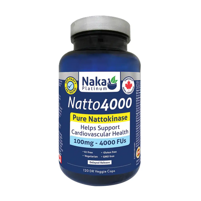 Naka Platinum | Natto4000 Pure Nattokinase Vegetarian Capsules