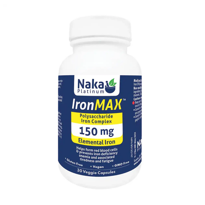 Naka Platinum | Iron Max 150mg Iron Complex 30 Vegetarian Capsules