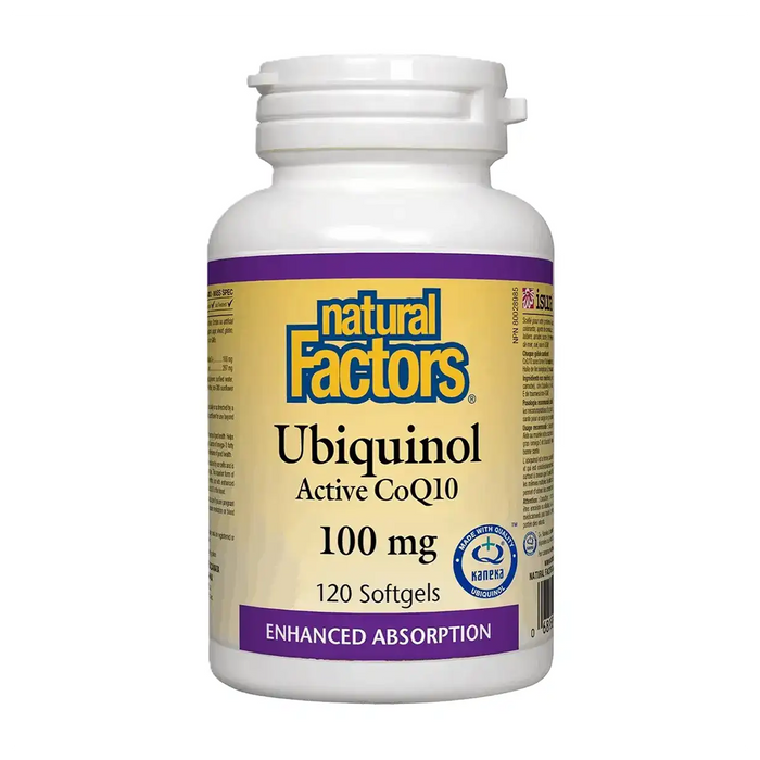 Natural Factors | Ubiquinol Active CoQ10 100mg 120 Softgels