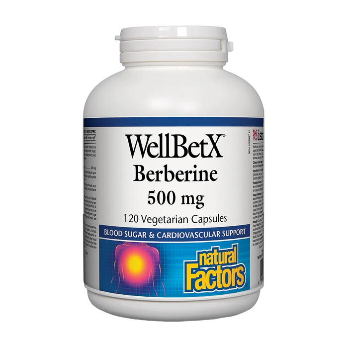 Natural Factors | Wellbetx Berberine 500mg 120's