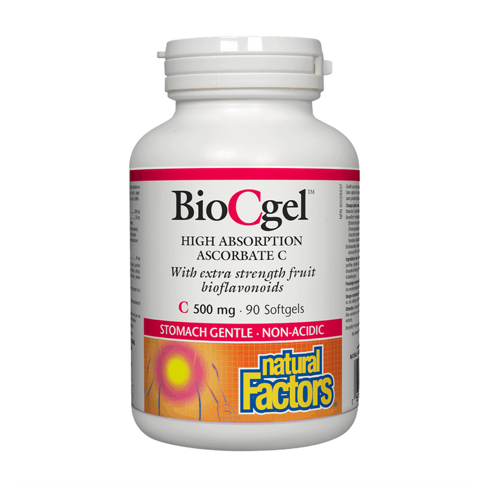 Natural Factors | BioCgel 500mg High Absorption Ascorbate C Softgels