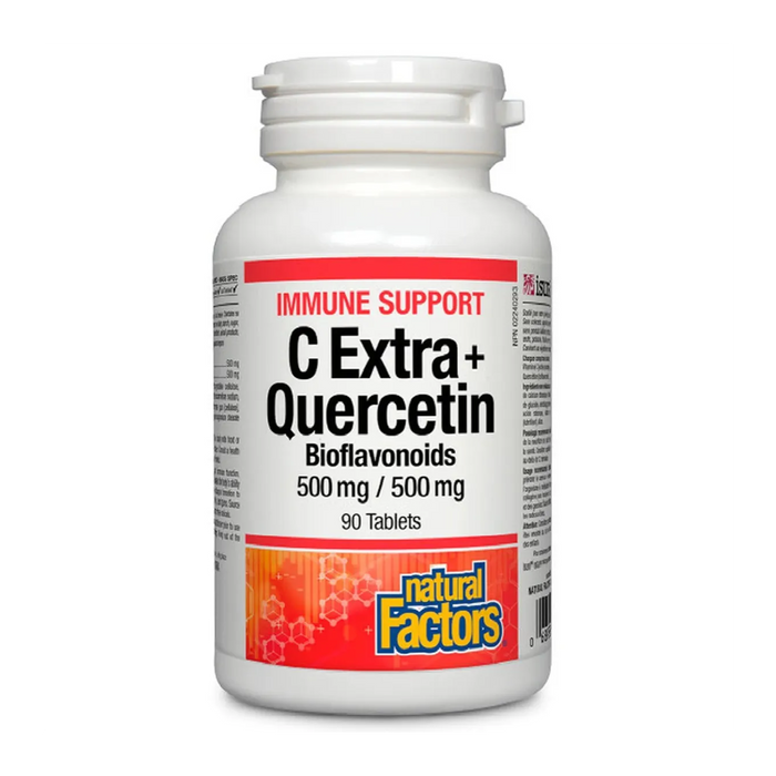Natural Factors | C Extra+Quercetin Bioflavonoids 500mg/500mg Tablets 90's