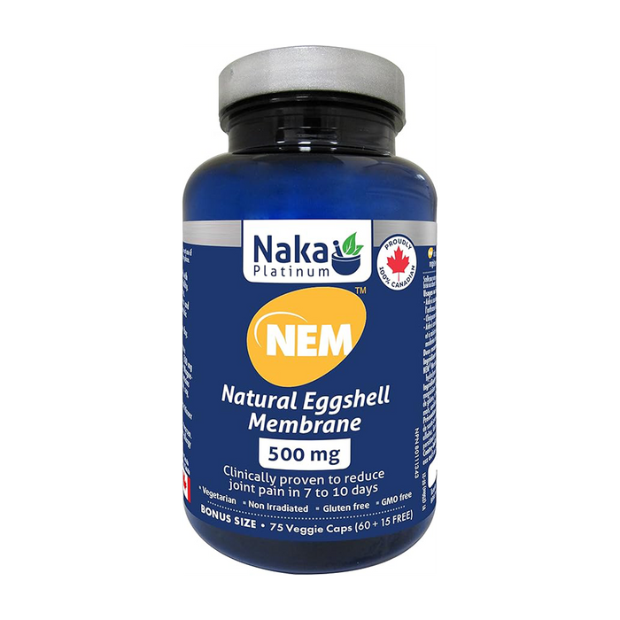Naka Platinum | NEM (Natural Eggshell Membrane) 500mg Vegetarian Capsules
