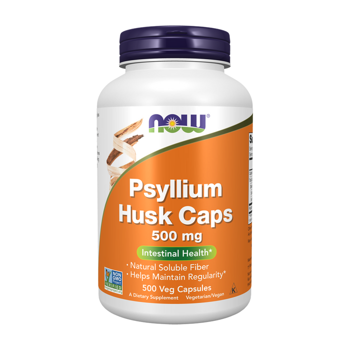 NOW | Psyllium Husk 500mg Vegetarian Capsules