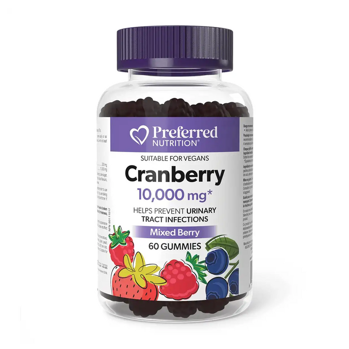 Preferred Nutrition | Mixed Berry Flavour Cranberry Gummies