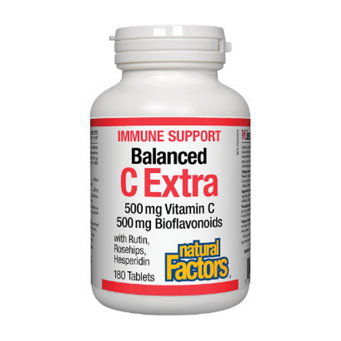 Natural Factors | Balanced C Extra 500mg Vitamin C & 500mg Bioflavonoids Tablets