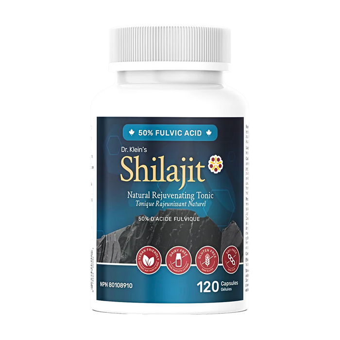Dr. Klein's | Shilajit 50% Fulvic Acid Natural Rejuvenating Tonic Capsules