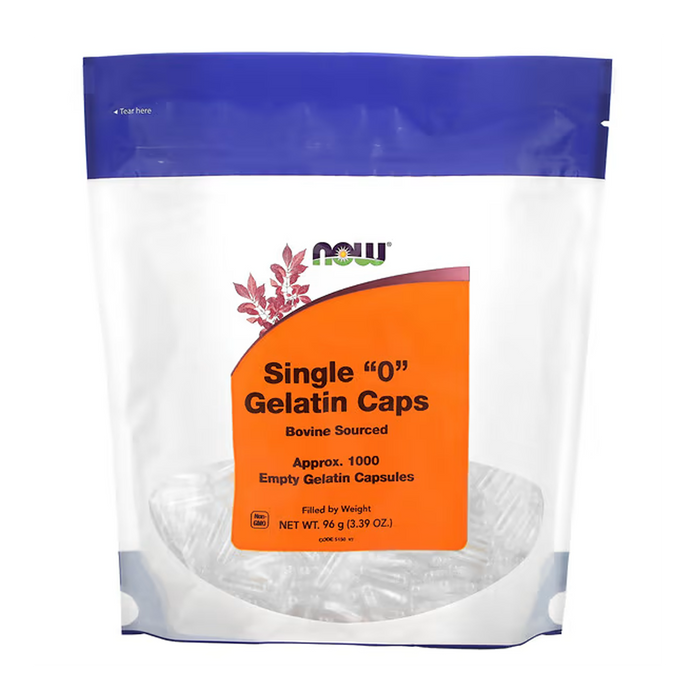 NOW | Empty Single "0" Gelatin Capsules